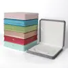 Nueva Caja de Joyería de Terciopelo con Hebilla de Perla, Caja de Embalaje de Collar de Perlas con Tapa Abatible para Ceñir la Cintura, Caja de Regalo para el Día de la Madre