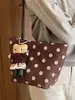 Bolso de gamuza vintage de nicho para mujer para otoño e invierno, nuevo bolso de hombro casual para el día a día 2026, bolso de mano tipo cubo