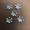 Flor de Seis Pétalas Oca Dourada e Prateada Adorno de Cabeça Nupcial Patch Leque de Casamento Acessórios Galvanoplastia Acessórios de Joalheria DIY Acessórios de Cabelo