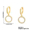 Pendientes de alta gama de moda transfronterizos con diamantes completos, tachuelas geométricas ovaladas elegantes japonesas y coreanas, joyería fresca con incrustaciones de circonita