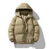 Comercio Exterior Chaqueta de Invierno para Hombre con Relleno Transfronteriza Pareja Casual con Capucha Ropa Exterior de Algodón Espeso Cálido