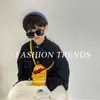 Ins Nueva Moda Estilo Coreano Boca de Salchicha Divertida Lana Niños Niños y Niñas Bolso Cruzado para Teléfono Móvil