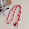 Teléfono Móvil Cuerda Larga de Dos Colores Anti-Pérdida Colgante Fuerte Personalizado para Parte Trasera Lateral Colgante Diagonal Hebilla Doble Cuerda Larga Ajustable