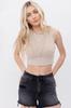 Pantalones cortos vaqueros negros de cintura alta, personalizados, con rotos y realce de cadera, para mujer, Amazon Wish 2024