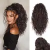 Peluca de coleta rizada de lana con patrón de onda de agua para mujer europea y americana de Amazon con pinza de garra trenza de coleta alta estilo cornrow