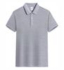 Camisas Polo de Algodão CVC para Homens, Mulheres e Crianças com Gola Reversível, Tops de Manga Curta, Camisetas com Estampa de Logo, Polo Publicitária Personalizada