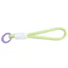 Accesorios de Lanyard para Juguetes Color-Blocking Llavero Verano Nuevo Primavera Cuerda Trenzada Colgante En Stock Venta Directa Mayoreo