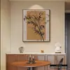 Pintura Decorativa para Caixa de Medidor de Energia em Estilo Vintage, Versão Vertical, Pendente de Parede Artístico para Esconder Caixa de Disjuntores, Mural para Caixa de Baixa Corrente de Restaurante