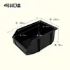 Caja Negra Antiestática Oblicua Montada en Pared Caja Antiestática Montada en la Parte Trasera Caja para Almacenamiento de Componentes Electrónicos Cajas de Piezas