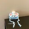 Gorro con Capucha de Peluche Hecho a Mano 13cm Oso Autocrítico Gorro Original Muñeco de Dibujos Animados Accesorios de Ganchillo Muñeca Decorativa Ropa para Muñeca