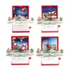 Livro dobrável Criativo 3D Tridimensional da Grande Muralha Pingente da Praça Tiananmen de Pequim Livro Explosivo Mini Taishan com Chaveiro