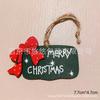 Adornos para Árbol de Navidad, Colgantes de Madera, Decoraciones Pequeñas de Letreros de Madera Decorativos Transfronterizos