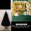 Paquete de árbol de Navidad negro 60cm 1,2 m 1,5 m 1,8 m Árbol decorativo cifrado Plata Blanco Navidad