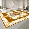 Alfombra de Estilo Europeo para Sala de Estar, Lujo Ligero y Sensación de Alta Gama, Mesa de Café, Alfombra de Noche para Dormitorio, Habitación con Mirador, Alfombrilla de Piso Marroquí Vintage