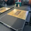 Plataforma de Levantamento de Peso Piso Composto de Madeira Sólida Rack de Agachamento Combinando Plataforma de Levantamento Terra Academia de Powerlifting Plataforma de Levantamento de Peso Casa Comercial
