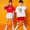 Disfraces de Cheerleading para Niños, Actuaciones Patrióticas de Tendencia Nacional, Ropa de Baile para Jardín de Infancia, Uniformes para Reuniones Deportivas de Estudiantes de Primaria, Verano