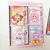 Caderno de Bobina Intercalada Criativo de Desenho Animado Pequena Princesa para Alunos do Ensino Fundamental Caderno de Bolso Portátil Bloco de Notas de Alto Valor Material