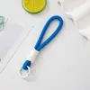 Cadena colgante versátil para juguete de teléfono móvil, estilo muñequera, corta, con bloques de color, duradera, ajustable, cordón anudado, accesorio para juguete