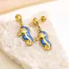 Novos Brincos Cruz Pequenos de Luxo Alto Padrão Brincos Coloridos para Orelha Studs Quentes de Venda de Nicho Brincos Estilo Retro de Férias