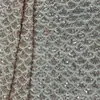 Tela Base de Malla Descuento con Bordado de Lentejuelas, Bordado Completo de Lentejuelas con Perlas Redondas, Ropa de Desempeño para Vestido de Noche