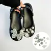 Mariposa Rosa Rosa Adecuado para Ballet Crocs Accesorios DIY Decoración de Zapato con Pedrería de Mariposa de Alto Grado Hebilla de Zapato Desmontable Venta al por Mayor