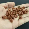 Contas de ágata de cristal natural com furo grande para ábaco 5 * 10mm contas espaçadoras para pulseira tecida à mão diy