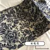 Tela Estampada Azul de Algodón y Lino Mediana Fondo Blanco Porcelana Azul y Blanca Tela Decorativa para Ropa de Mesa Ropa Algodón Puro por Defecto