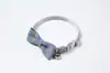 Fábrica directa de joyería para mascotas transfronteriza collar para gato con lazo impreso campana hebilla de seguridad collar para gato anti-asfixia
