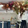 Cor de café de outono estilo retrô materiais florais materiais florais de casamento móveis macios atmosfera de outono adereços de casamento decorações flores artificiais