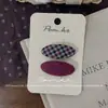 Nuevo Pasador de Pelo Rojo a Cuadros Estilo Coreano para Niños, Pasador Lateral de Tela para Flequillo con Lazo, Accesorio para el Cabello