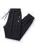 Pantalones Deportivos para Hombre Primavera y Otoño Moda de Marca Gris Algodón Puro Pantalones Casuales para Hombre Sueltos Combinan con Todo Pantalones de Moda hasta el Tobillo