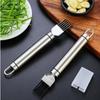 Gadget de Cocina Acero Inoxidable Cortador de Cebolla Cocina Portátil Cebolleta en Tiras Cebolleta en Tiras Cebolleta en Tiras Herramienta para Cortar Rodajas de Jengibre