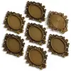 35*25mm Diâmetro Interno Pedra do Tempo Liga Base Oval DIY Acessórios de Joia Pingente de Colar C83