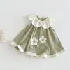 No hay devoluciones ni cambiosVestido de Flores 3D para Niña 2026 Nuevo Estilo Coreano de Verano Vestido de Princesa con Encaje para Bebés