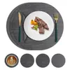 Tapete Isolante para Comida Ocidental Padrão Quadrado Tecido Tapete para Jantar em Casa Tapete para Tigela Hotel Tapete de Couro para Mesa de Jantar Impermeável e à Prova de Óleo Tapete Isolante