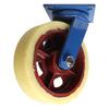 Rueda universal superresistente con núcleo de hierro de nailon sólido de 6, 8, 10 y 12 pulgadas con freno.