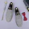 [Pre-venta No en stock] Zapatos de Hombre Mate al por Mayor, Zapatos Retro de Cuero Genuino de Caña Baja, Mocasines de Piel de Oveja Slip-On de Negocios