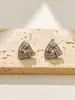 Pendientes Triangulares de Circonita de Alta Gama, Modernos y Versátiles, Pendientes de Estilo Lujo Ligero