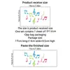 Decoraciones Personalizadas de Fábrica para Fiestas de Halloween Accesorios de Pared para Bares KTV Notas Musicales de Navidad Imanes Luminosos para Refrigerador