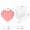 Jiahuimei - Molde de silicona para velas de aromaterapia con forma de corazón, 5 unidades, jabón hecho a mano con gotas de gel, herramienta para moler chocolate