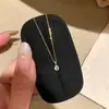 Collar de Plata de Ley S925 con Zirconia en Forma de Gota de Agua para Mujer, Estilo Vintage, Diseño de Nicho de Alta Gama, Cadena para Clavícula, Popular en Xiaohongshu