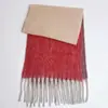 Cachecol Xadrez Colorido em Blocos Arco-Íris Outono e Inverno Mais Vendido para Mulheres, Imitação de Caxemira em Mohair com Franjas, Aquecedor de Pescoço Espesso e Quente para Casais