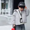 Ropa de Otoño e Invierno para Niños Chaqueta Acolchada de Terciopelo Plus 2026 Nuevo Estilo Coreano Chaqueta de Algodón Gruesa Ligera para Bebé Niño