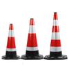 Cono de goma para carretera de 70 cm, cono de barricada reflectante, cono de helado de 90 cm, cono de aislamiento, columna de advertencia para muelle, cono de seguridad para construcción