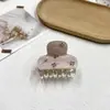Novo Presilha de Garra Quadrada com Strass de Alta Qualidade Moda Temperamento Presilha para Coque na Parte de Trás da Cabeça Simples Presilha Quadrada para Meio Preso