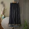 Pantalones Bordados Nuevos Primavera y Verano 2025 Jacquard Chino Casual Sueltos Retro Estilo Chino Pantalones Rectos Bordados