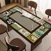 Jogo americano estilo vintage, à prova de óleo, à prova d'água, resistente ao calor, toalha de mesa lavável, luxo leve, toque de alta qualidade, toalha para mesa de centro, protetor térmico isolante