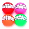 Venta al por mayor de fábrica Juguetes para perros Mascotas Dientes de sonido chirriante Bola Alivio del aburrimiento de juego automático Quieres Suministros de Bola de Juguete Dental