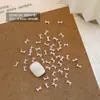Acessórios Populares de Mini Laço para Nail Art em Cores Arco-Íris Doces, Disponíveis em Tamanhos Grande, Médio e Pequeno, Decorações de Unhas em Resina