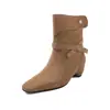 Primer Encuentro con el Estilo Ji-Meilaad: Botines con Hebilla para Mujer, Nuevo Modelo 2026, Adelgazantes y a la Moda para Todas las Estaciones